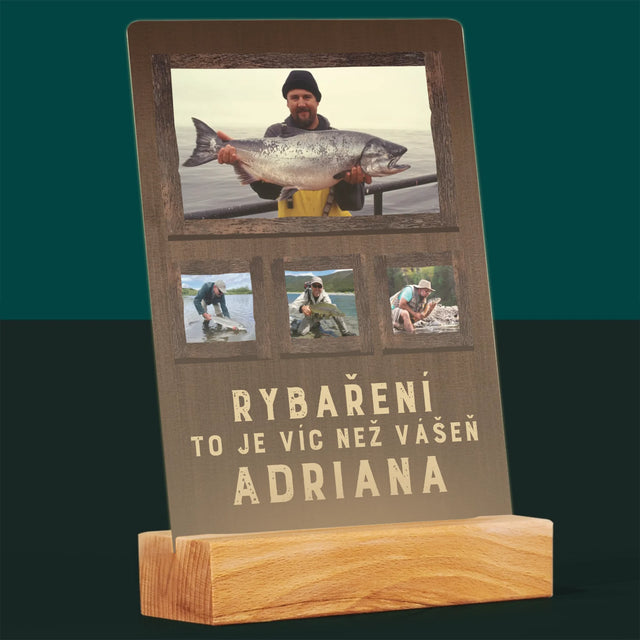 Fotokoláž: Rybaření - Tisk Na Akrylovém Skle