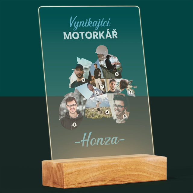 Tvar Z Fotek: Vynikající Motorkář - Tisk Na Akrylovém Skle