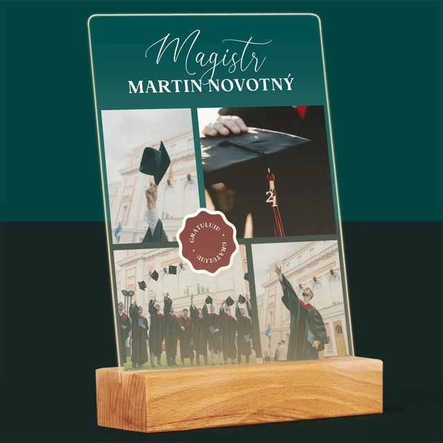 Fotokoláž: Magistr - Tisk Na Akrylovém Skle