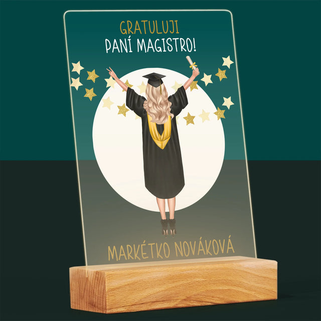 Designér Postav: Jsi Magistra - Tisk Na Akrylovém Skle