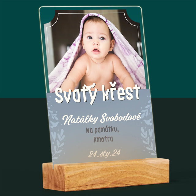 Fotka A Textem: Svatý Křest - Tisk Na Akrylovém Skle