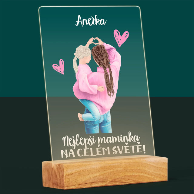 Designér Postav: Nejlepší Maminka Na Světě - Tisk Na Akrylovém Skle