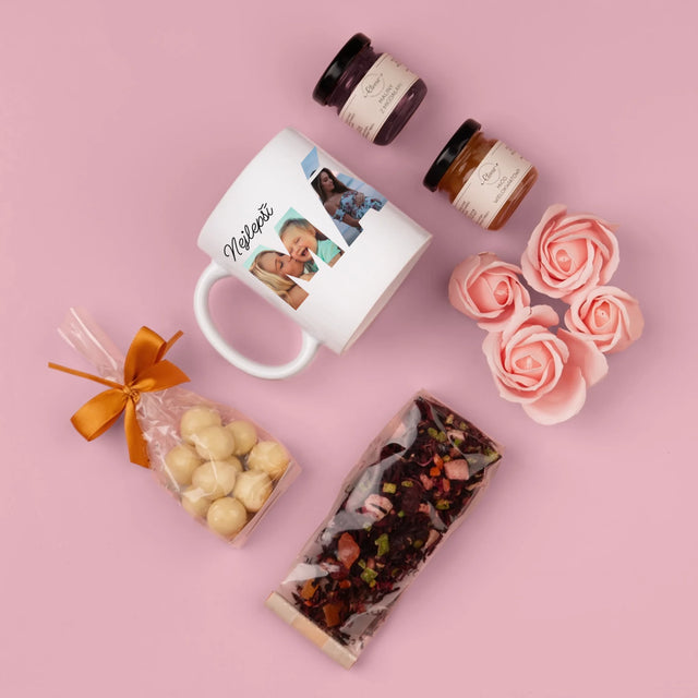 Slovo Z Fotek: Máma Z Tvých Fotek - Dárková Sada S Hrnkem, Čajem A Sladkostmi