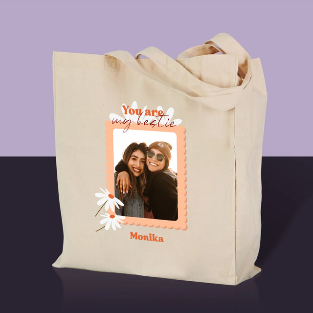 Fotokoláž: Fotky Besties - Plátěná Taška