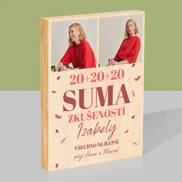 Fotokoláž: Suma Zkušeností - Tisk Na Dřevo
