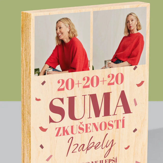 Fotokoláž: Suma Zkušeností - Tisk Na Dřevo