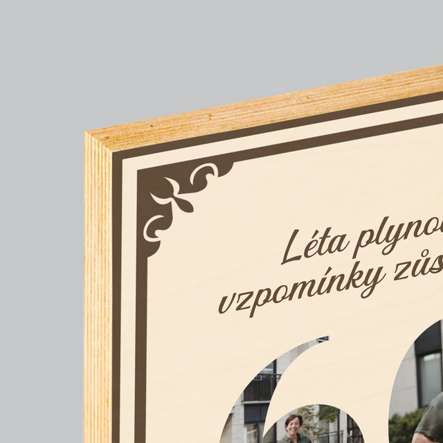 Slovo Z Fotek: Léta Plynou - Tisk Na Dřevo