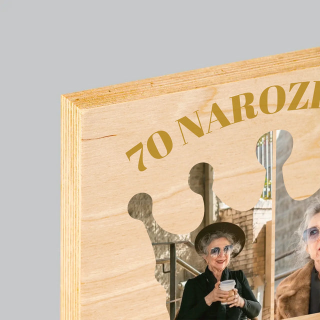 Tvar Z Fotek: 70. Narozeniny Královna - Tisk Na Dřevo