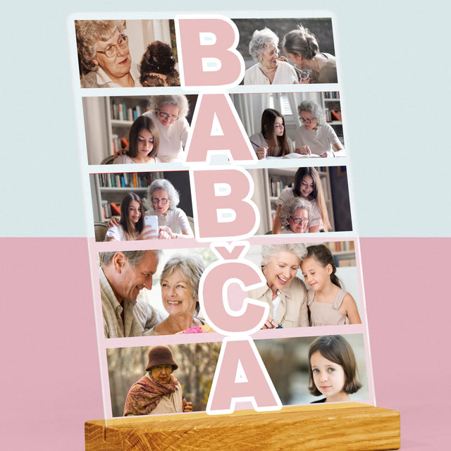 Fotokoláž: Babička - Tisk Na Akrylovém Skle