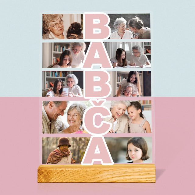 Fotokoláž: Babička - Tisk Na Akrylovém Skle