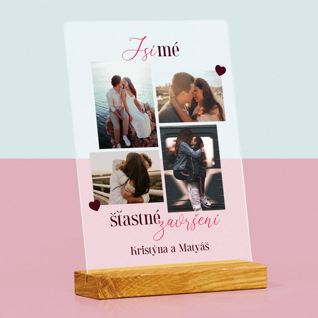 Fotokoláž: Jsi Mé Šťastné Završení - Tisk Na Akrylovém Skle