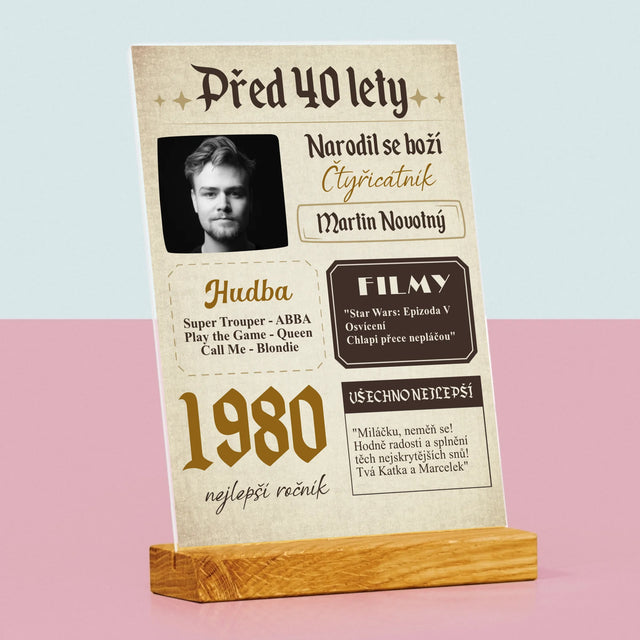 Obálka Časopisu: Před 40 Lety - Tisk Na Akrylovém Skle