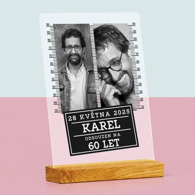 Fotokoláž: Odsouzen Na 60 Let - Tisk Na Akrylovém Skle