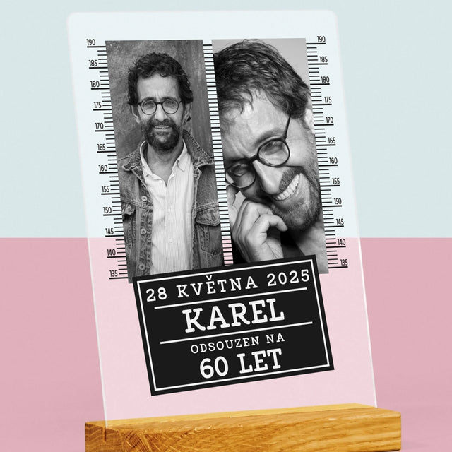 Fotokoláž: Odsouzen Na 60 Let - Tisk Na Akrylovém Skle