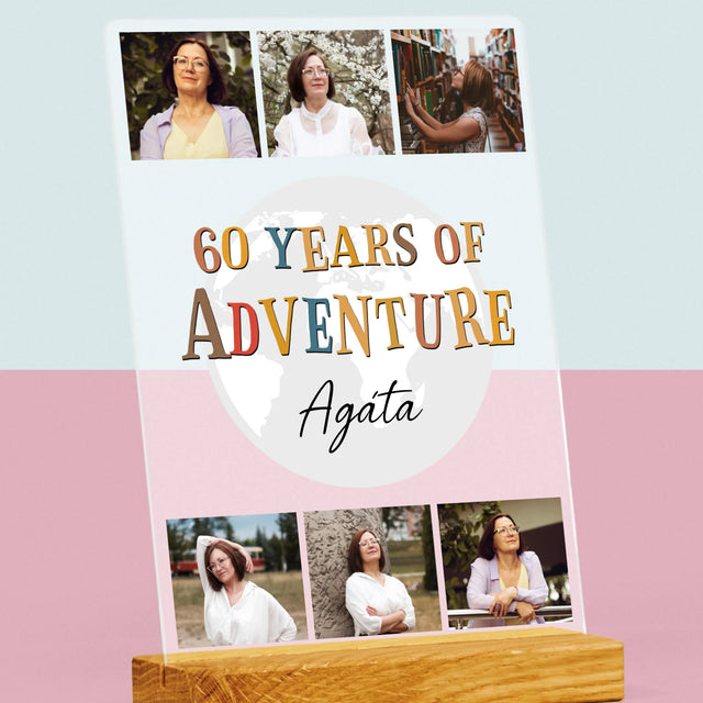 Fotokoláž: 60 Years Of Adventure - Tisk Na Akrylovém Skle