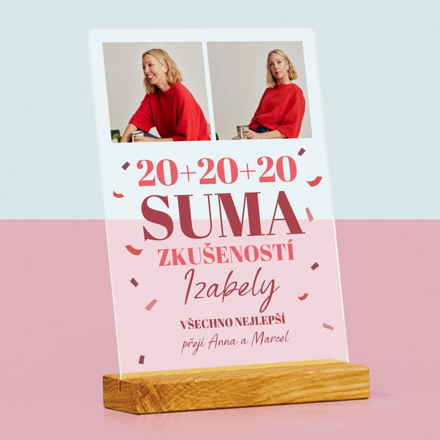 Fotokoláž: Suma Zkušeností - Tisk Na Akrylovém Skle