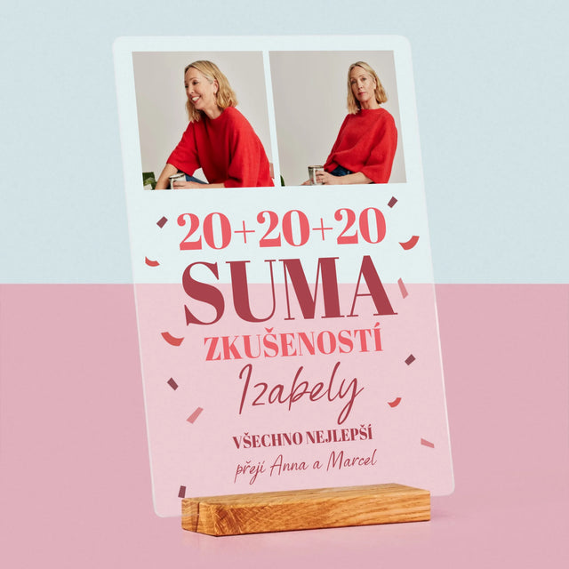 Fotokoláž: Suma Zkušeností - Tisk Na Akrylovém Skle