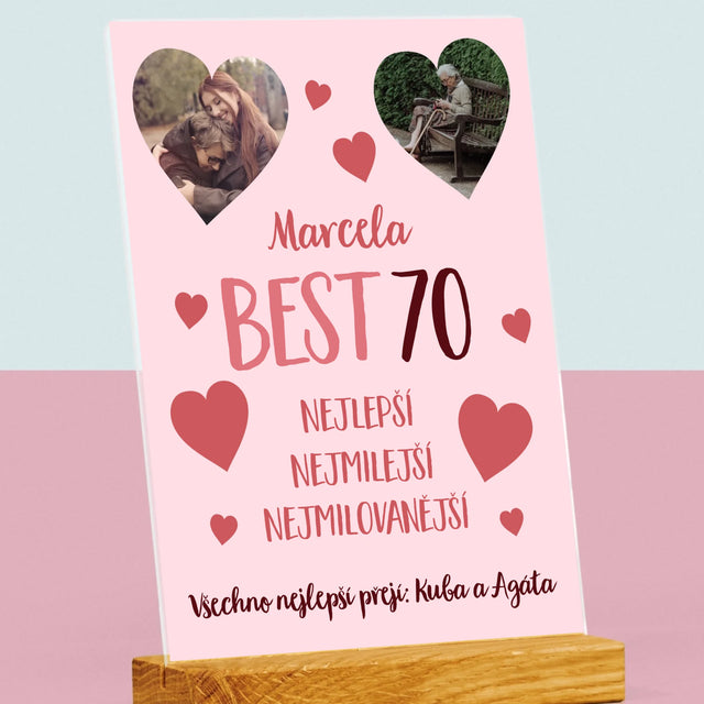Fotokoláž: Best 70 - Tisk Na Akrylovém Skle