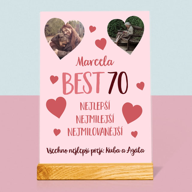 Fotokoláž: Best 70 - Tisk Na Akrylovém Skle