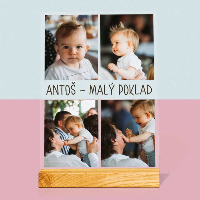 Fotokoláž: Fotografie S Dítětem - Tisk Na Akrylovém Skle