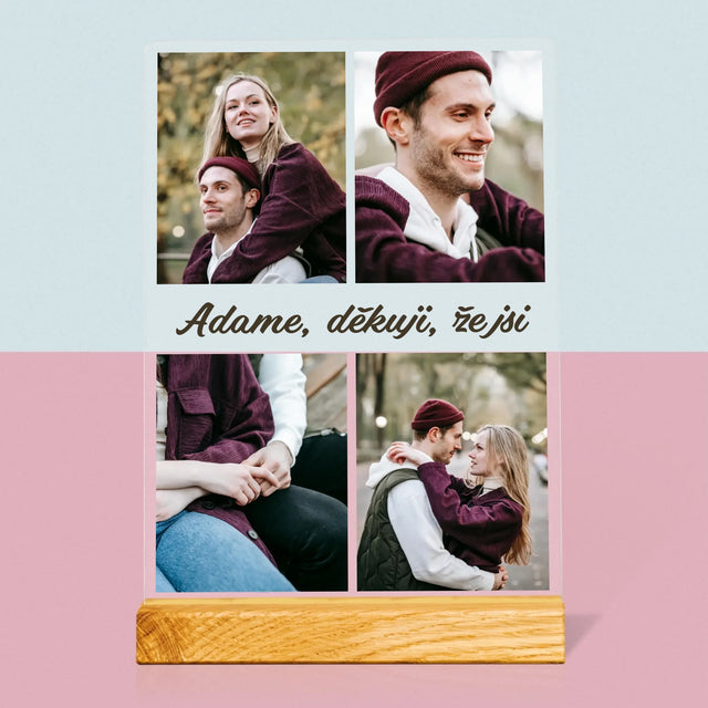 Fotokoláž: Fotky Pro Přítele - Tisk Na Akrylovém Skle