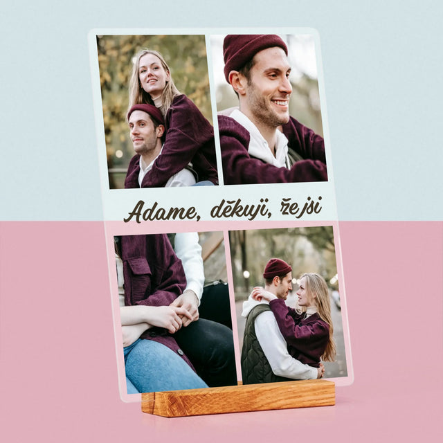 Fotokoláž: Fotky Pro Přítele - Tisk Na Akrylovém Skle