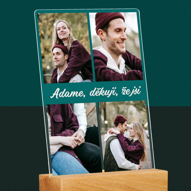 Fotokoláž: Fotky Pro Přítele - Tisk Na Akrylovém Skle