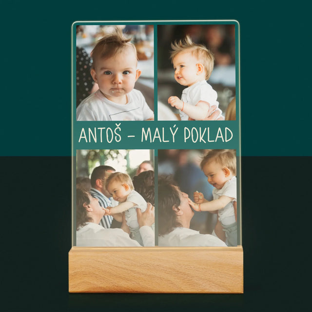 Fotokoláž: Fotografie S Dítětem - Tisk Na Akrylovém Skle