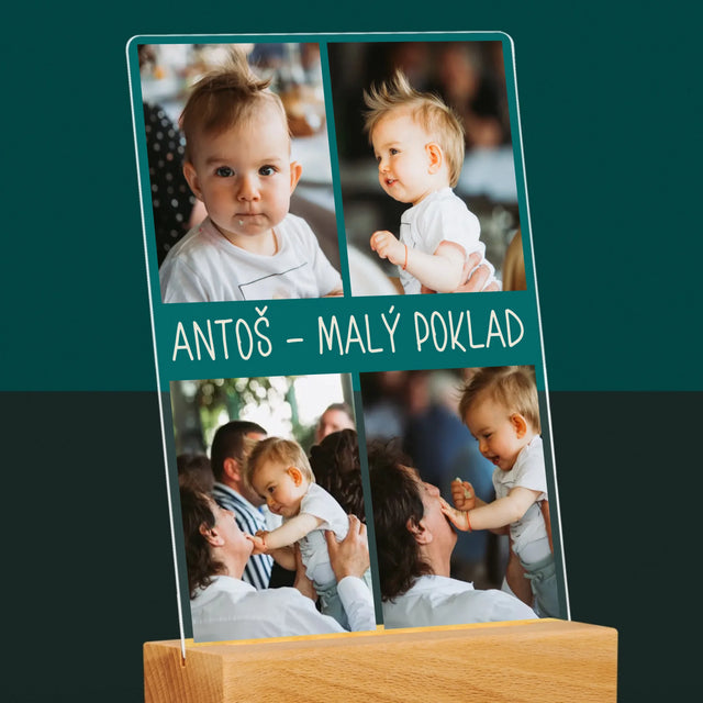 Fotokoláž: Fotografie S Dítětem - Tisk Na Akrylovém Skle