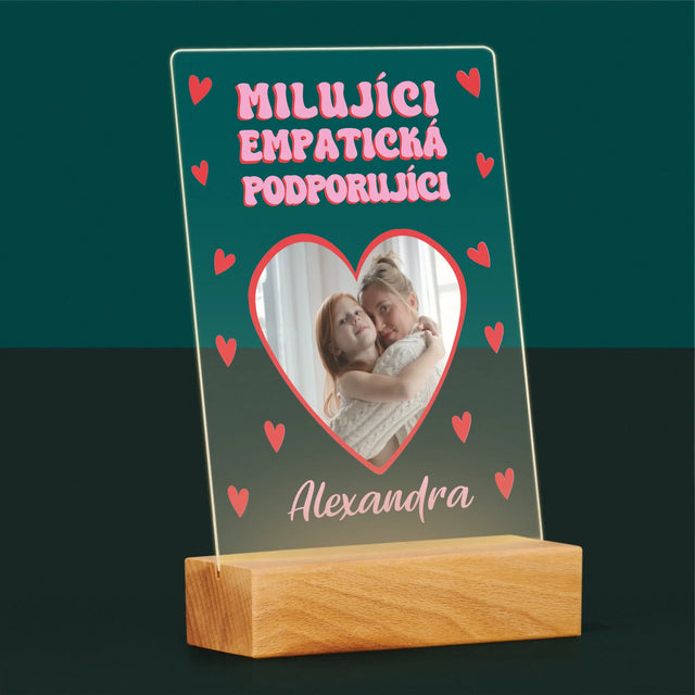 Fotka S Textem: Vlastnosti Maminky - Tisk Na Akrylovém Skle