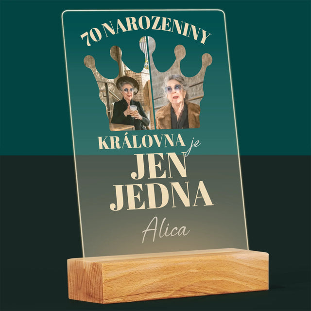Tvar Z Fotek: 70. Narozeniny Královna - Tisk Na Akrylovém Skle