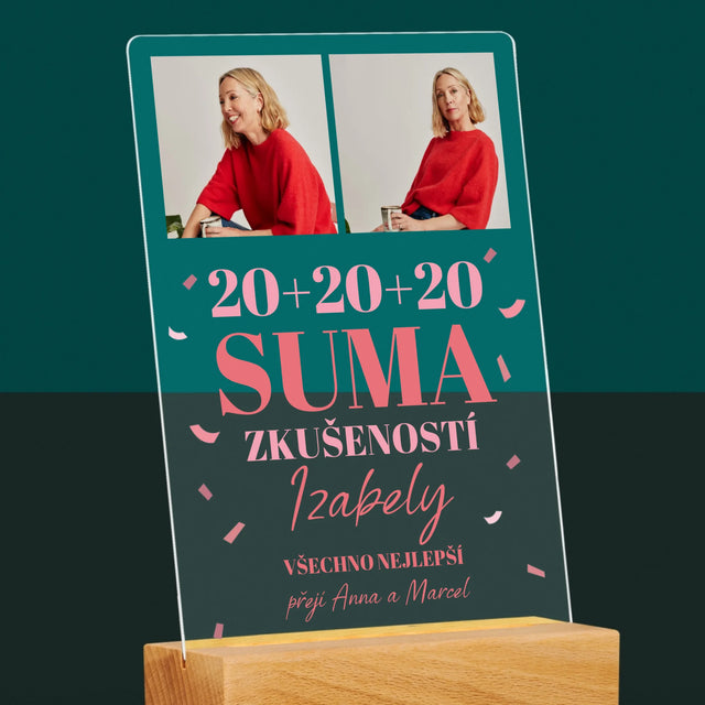 Fotokoláž: Suma Zkušeností - Tisk Na Akrylovém Skle
