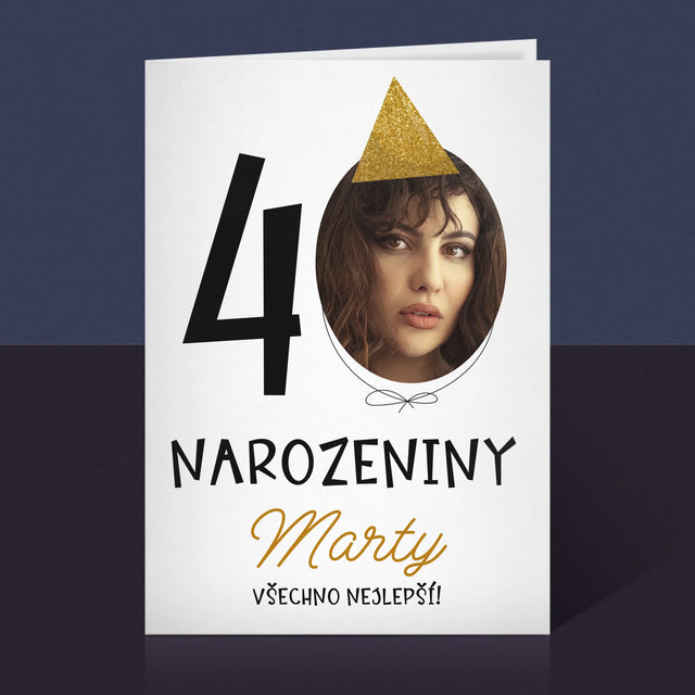 Fotka S Textem: 40. Narozeniny Čepička - Přání