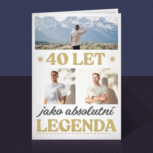 Fotokoláž: 40 Let Jako Legenda - Přání