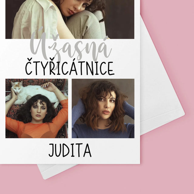 Fotokoláž: Úžasná Čtyřicátnice - Přání