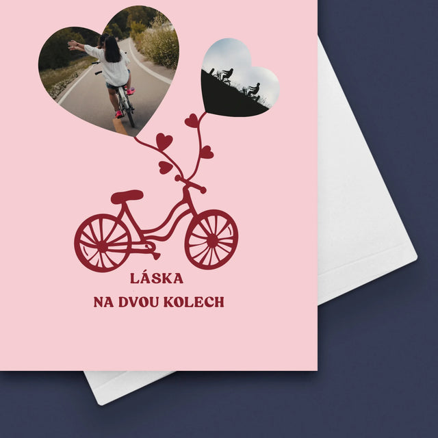 Fotokoláž: Láska Na Dvou Kolech - Přání