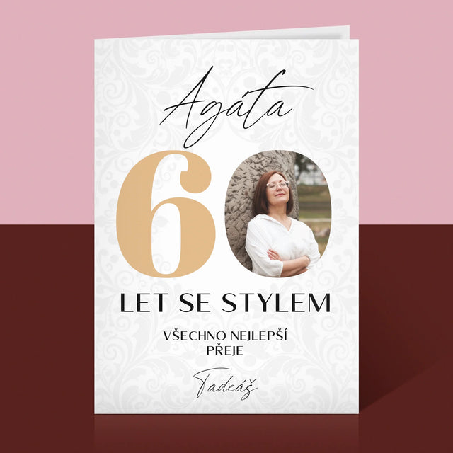 Fotka S Textem: 60 Let Se Stylem - Přání