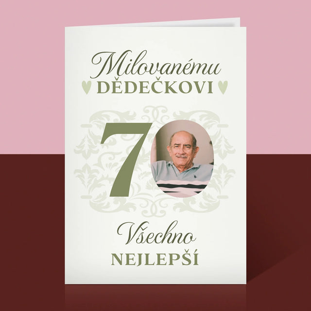Fotka S Textem: Milovanému Dědečkovi Všechno Nejlepší - Přání
