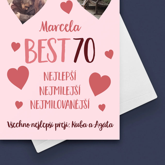 Fotokoláž: Best 70 - Přání