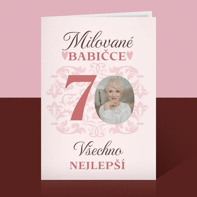 Fotka S Textem: Milované Babičce Všechno Nejlepší - Přání