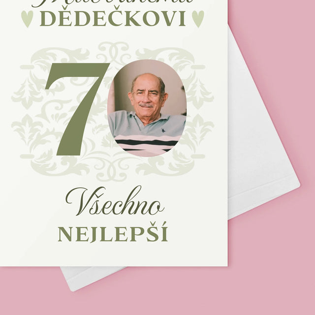 Fotka S Textem: Milovanému Dědečkovi Všechno Nejlepší - Přání