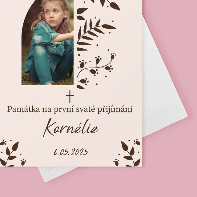 Fotka S Textem: První Svaté Přijímání Listy - Přání