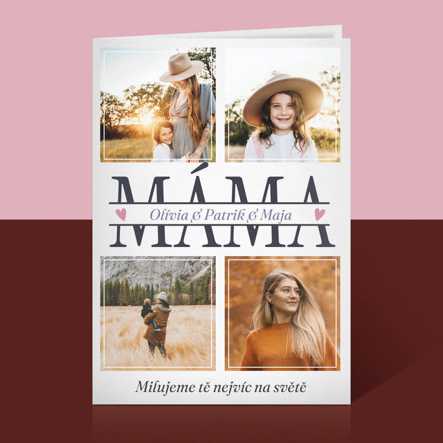 Fotokoláž: Máma Jména - Přání