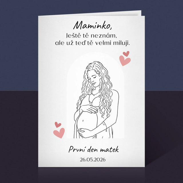 Fotka S Textem: Lineart Pro Maminku - Přání