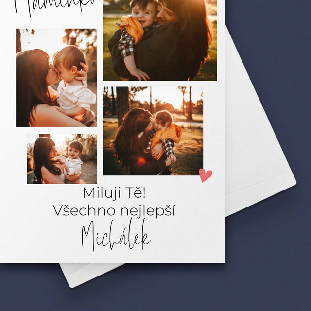 Fotokoláž: Maminko Miluji Tě - Přání