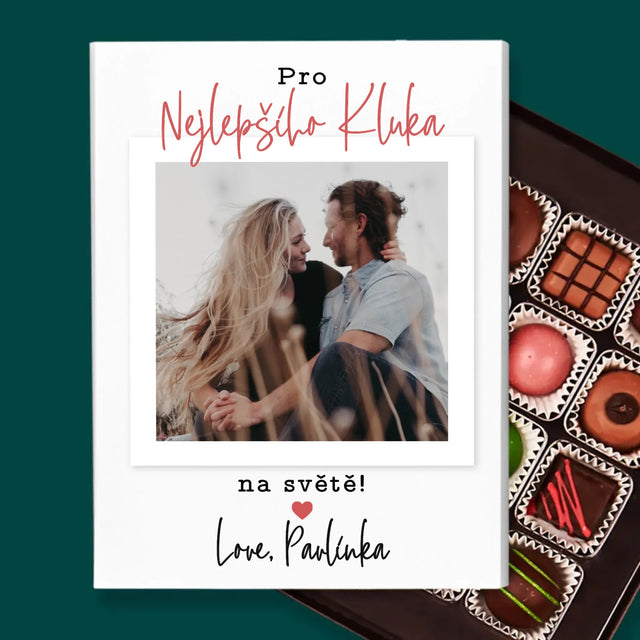 Fotka S Textem: Pro Nejlepšího Kluka - Pralinky
