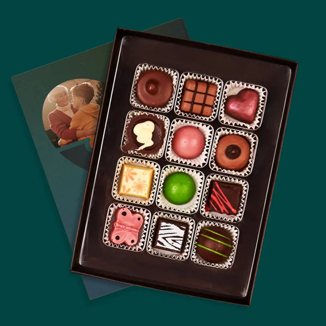 Fotokoláž: Puzzle Srdce Pro Babičku - Pralinky