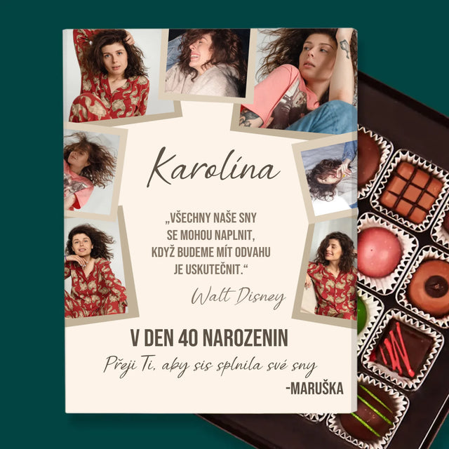 Fotokoláž: 40. Narozeniny Splň Si Sny - Pralinky