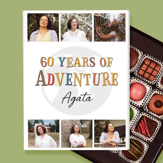 Fotokoláž: 60 Years Of Adventure - Pralinky
