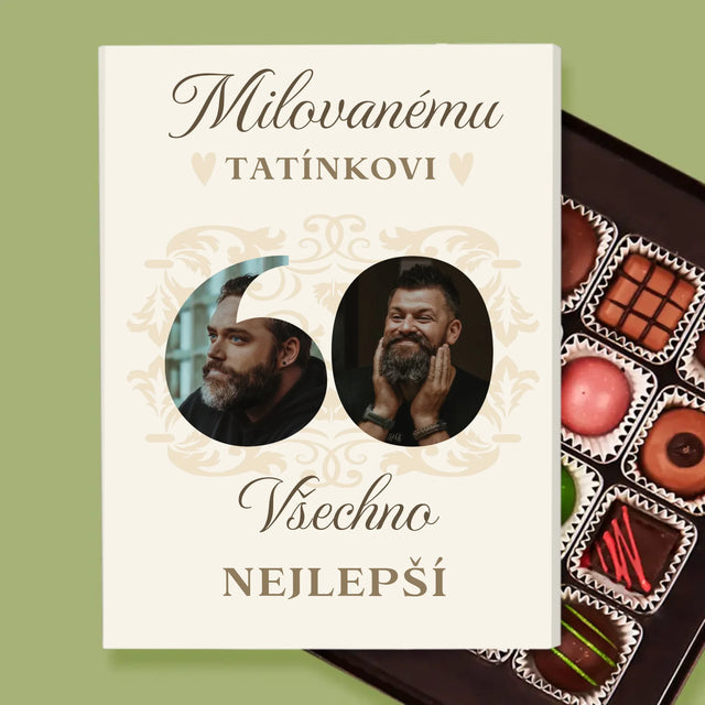 Slovo Z Fotek: Milovanému Tatínkovi K Jeho 60. Narozeninám - Pralinky